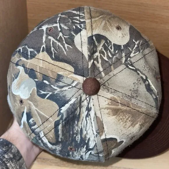 Vintage Remington Camouflage Hunting Adjustable Strapback Hat Cap Rare - Picture 7 of 11
